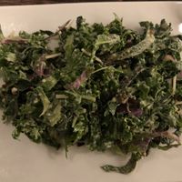 Kale salad, sans croutons at Virtuous Pie in Victoria