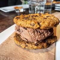 Hedgehog ice cream sandwich   at Virtuous Pie in Victoria