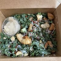 Kale Caesar salad  at Virtuous Pie in Victoria