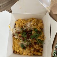 Mac and cheese  at Virtuous Pie in Victoria