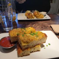 Garlic knots / Focaccia bread at Virtuous Pie in Victoria