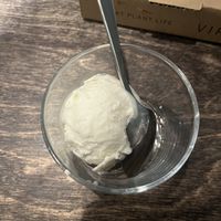 Mini vanilla ice creamm  at Virtuous Pie in Victoria