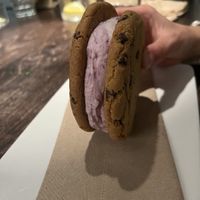 Ice cream cookie  at Virtuous Pie in Victoria