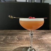 Raspberry Basil Smash  at Virtuous Pie in Victoria