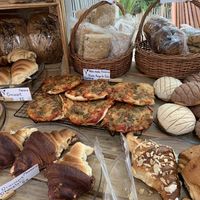 Pizzas and dulces   at Panneria in Playa Del Carmen