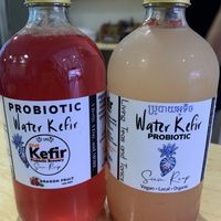 Watermelon not our fav.(right)  at GIVE Kefir in Siem Reap