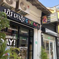 Store front  at GIVE Kefir in Siem Reap