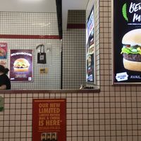 View of the service counter  at Lord of the Fries in Fortitude Valley