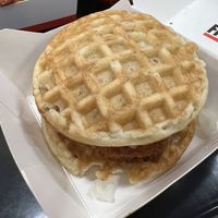 Waffle burger   at Lord of the Fries in Fortitude Valley