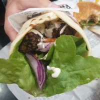 "Lamb" Souvlaki at Lord of the Fries in Fortitude Valley
