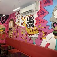 wall art  at Lord of the Fries in Fortitude Valley