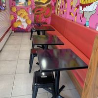 internal seating   at Lord of the Fries in Fortitude Valley