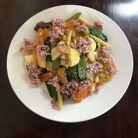 not vegan!  at Mini Makphet in Vientiane