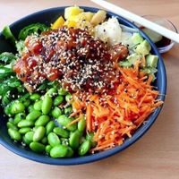 Bowl edamame at Ninja Bowl in Sofia