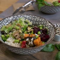 Poke bowl at Ninja Bowl in Sofia