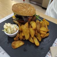 Tofu burger at Pipol Bar in Alhaurin De La Torre