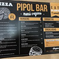 Vegan menu  at Pipol Bar in Alhaurin De La Torre