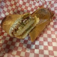 Vegan chicken parm sub  at Bozzelli's in Washington