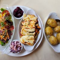 Halloumi salad at Browne's in Cromer