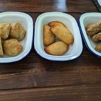Pao de Beijo, Risole and Quibe at Brasil Vegano Cafe in Guildford