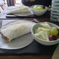 Tapioca pancakes at Brasil Vegano Cafe in Guildford