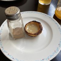 Portuguese Tart tasted good   at Odete Bakery in Porto