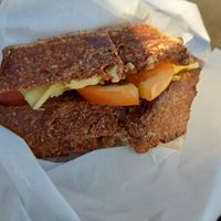 A toast sandwich at Odete Bakery in Porto