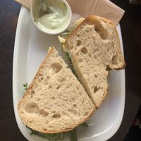 Cheese and ham bread   at Odete Bakery in Porto