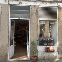 Outside at Odete Bakery in Porto