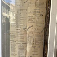 Menu   at Odete Bakery in Porto
