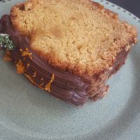 Carrot and orange cake at Odete Bakery in Porto