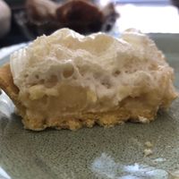 Lemon tart  at Odete Bakery in Porto