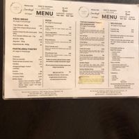 The menu  at Odete Bakery in Porto