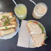 Abigail Sandwich and Brioche Sandwich at Odete Bakery in Porto