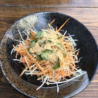 Vegan papaya salad (delish!! a spoon for the sauce would have been nice) at Maison de BaN in Frankfurt