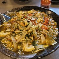 Reisnudelsuppe mit Veganen Fishcakes  at Maison de BaN in Frankfurt