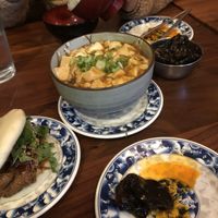 The spread. Tofu is sooo good at Joy in Los Angeles