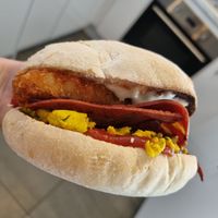 Breaky burger at Square 44 in Surrey Downs