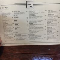 Menu at Square 44 in Surrey Downs