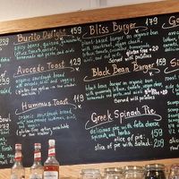 Board menu at The Fragrance of the Heart in Oslo