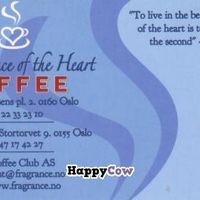 business card at The Fragrance of the Heart in Oslo
