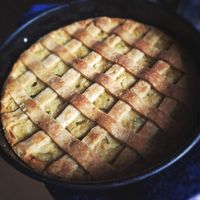 Torta de palmito pupunha at Talo in Salvador