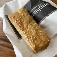 Vegan sausage roll  at Coughlans Bakery - Woodcote in Wallington