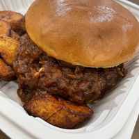 Jackfruit BBQ Sandwich   at Desmond's Island Soul Grill in Virginia Beach