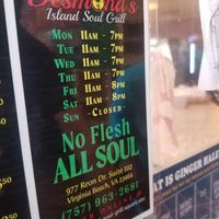  at Desmond's Island Soul Grill in Virginia Beach