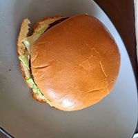Lentil burger at Desmond's Island Soul Grill in Virginia Beach