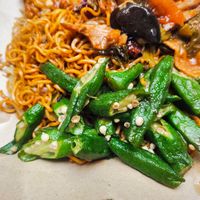 Lady fingers at Guang Yuan 广缘 - Hougang in Northeast Singapore