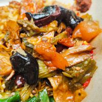 Tom yam mixed veggies at Guang Yuan 广缘 - Hougang in Northeast Singapore