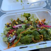 zucchini zoodle bowl with avocado! at Flourish Plant-Based Eatery in Evansville