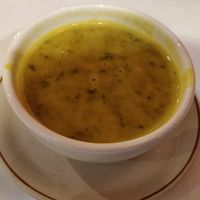 Dahl soup at Om in Montreal
